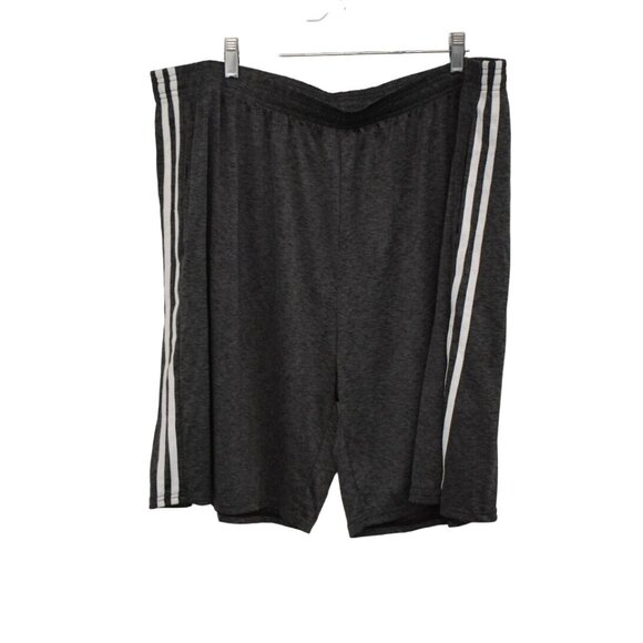 Men's Real Essentials Gray Basketball Shorts Pockets Drawstring Size 3XL - Picture 1 of 6